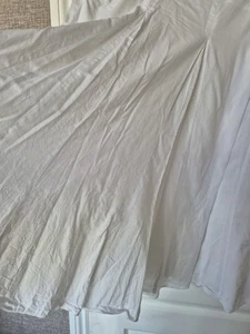 Lovely White Flare Cotton Long Skirt Size 18 - Picture 1 of 3