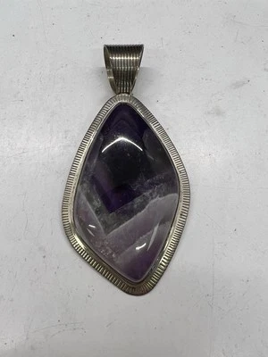 Colgante grande DTR Jay King Mine Finds plata de ley y amatista Foto 1 de 4