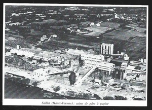 1967  --  SAILLAT . USINE DE PATE A PAPIER . VUE AERIENNE . 4C674 - Picture 1 of 1
