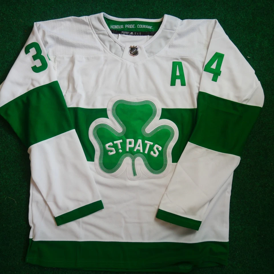 Adidas Toronto Maple Leafs St. Pats Alternate Primegreen Men's Size XLJersey - Image 1 of 2
