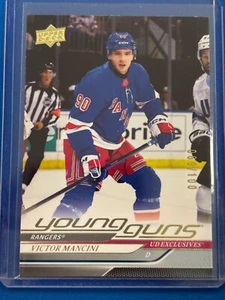 2024-25 Upper Deck #464 VICTOR MANCINI * UD Exclusives Young Guns RC /100 - Picture 1 of 3