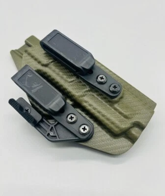 S&W M&P Shield X - Olive Drab Carbon Kydex IWB Triton 2.0 Holster w/ Mod Wing - Image 1 of 4