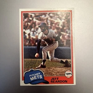 JEFF REARDON 1981 TOPPS AUTOGRAPHED SIGNED AUTO BASEBALL CARD - Picture 1 of 1