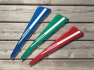DE COLECCIÓN BICICLETA BICICLETA PROTECTOR CADENA PROTECTOR NOS AZUL TRIÁNGULO FORMA CUADRADO - Imagen 1 de 1