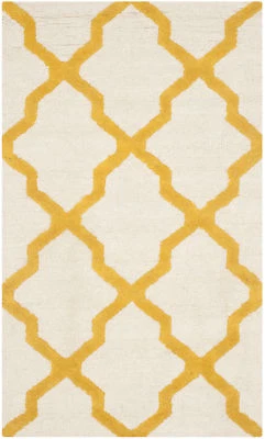 Safavieh Cambridge IVORY / GOLD Wool Area Rug 2'-6" X 4' - CAM121U-24 - Image 1 of 2