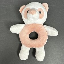 Carters Child Of Mine Panda Bear Ring Rattle Pink Peach Baby Toy EUC