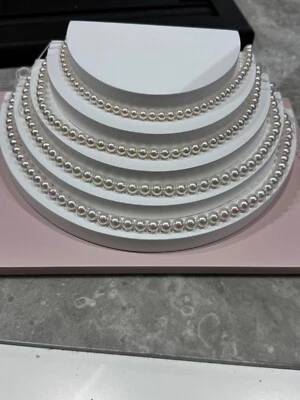 COLLANA DI PERLE AKOYA ORIGINALI GIAPPONESI AAA+ MM 7-7 1/2. - Immagine 1 di 4