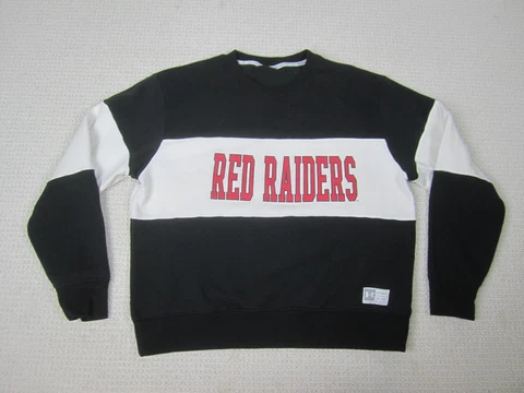 Texas Tech Sweatshirt Adult XL Black White Pullover Loose Fit Under Armour Cover