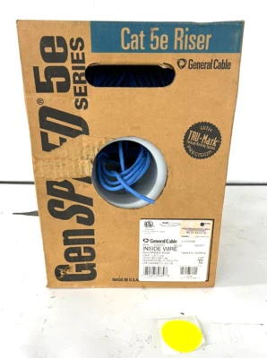 CABLE GENSPEED 5000 5133299E ESTÁNDAR CAT 5E NONPLENUM AZUL CAJA 400 FT Foto 1 de 4