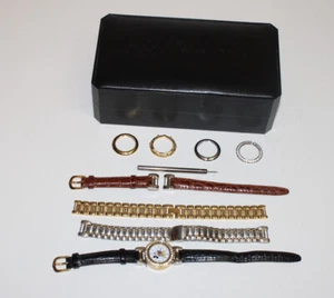The Disney Store Mickey Mouse Quartz Watch Set Bezels & Bands Rare Collectible - Picture 1 of 10