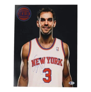 Jose Calderon Signed Knicks 11x14 Photo (Beckett) - Picture 1 of 2