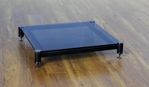 VTI BLG404BB Audio Rack Base , Black Tinted . New - Picture 1 of 2
