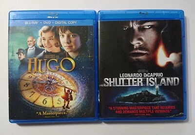 Hugo & Shutter Island Martin Scorsese Blu-ray Bundle Two Film Collection Classic - Image 1 of 4
