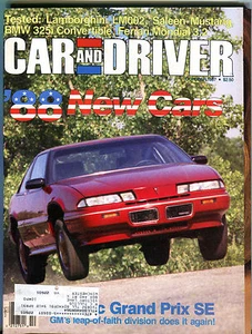 Auto und Fahrer Magazin Oktober 1987 '88 Neuwagen Lamborghini EX 012816jhe - Bild 1 von 1