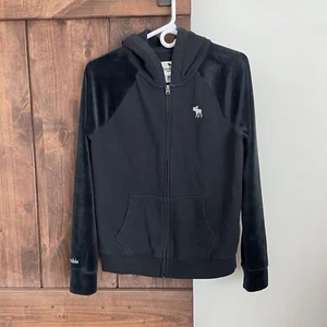 Abercrombie Kids Girls Size 15/16 Zip Front Hooded Hoodie Sweatshirt Jacket - Picture 1 of 10