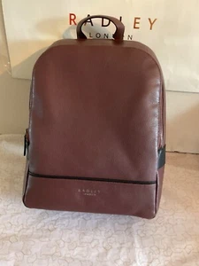 RADLEY Dean Street Brown Leather Large Backpack Bag Man / Lady - New RRP £259 - Picture 1 of 9