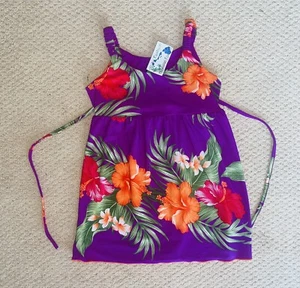Aloha Hawaiian Fashion Toddler Girls Floral Tropical Summer Dress Size 4 new NWT - Picture 1 of 2