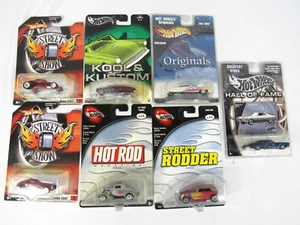 Hot Wheels Various 7 Car Lot / Bundle 1/64 Scale Die Cast Originals Kustom - Picture 1 of 5