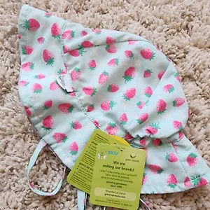 iPlay "Seafoam Strawberries" Summer Hat: Size Baby 0-6M, C. Blue (UPF 50), NWT - Picture 1 of 6