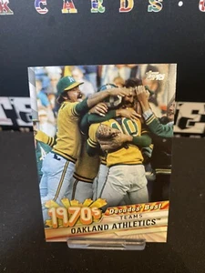 2020 Topps Update Oakland Athletics Jahrzehnte beste Teams 1970er Jahre #DB-27 B2-T12 - Bild 1 von 2