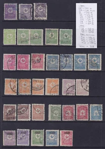 1901 195 TÜRKEI LOT MEHRHEITLICH GEST. EINE POSTFRISCHE LH ABSTEMPELUNGEN - Bild 1 von 1