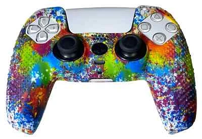 GAMES WE PLAYED Silicone Cover For PS5 Controller Case Skin - Paint Splatter