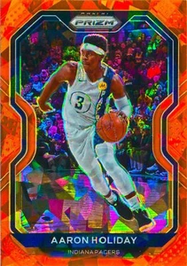 Aaron Holiday 2020-21 Prizm Basketball Orange Cracked Ice Prizm Holo Card #74 - Picture 1 of 2