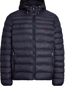 NWT POLO RALPH LAUREN Navy B&T Packable Water Resistant Puffer Jacket Hood  3XB - Picture 1 of 5