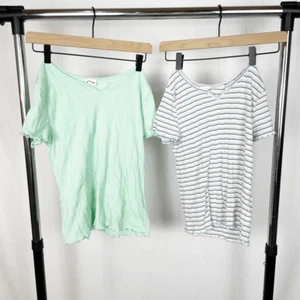 Bundle of tops target art class xxl and xl kids tops mint green and white pink b - Picture 1 of 5