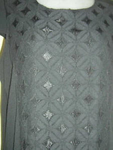 KLASS BLACK OCCASION DRESS, CENTRAL DIAMOND PATTERN BNWT SZ 14 - TAG RRP -£75 - Picture 1 of 5