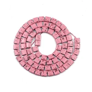 5mm Colorful Natural Hematite Splash-Ink Two-Hole Loose Beads for Jewelry Making - Picture 1 of 38
