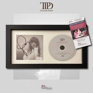 Taylor Swift Tortured Poets Department TTPD Signed Insert Framed CD - JSA COA - Picture 1 of 3