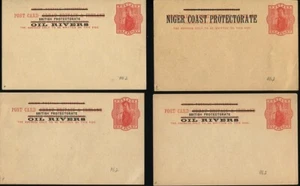 NIGER COAST GB OIL RIVERS OVERPRINTS POSTAL STATIONERY VICTORIA - Picture 1 of 4