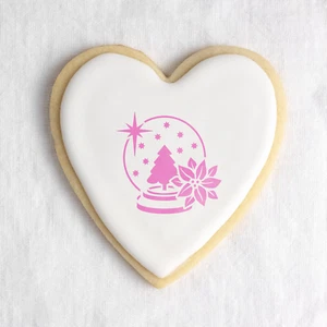 Plantilla de galletas Snow Globe - plantillas Mylar duraderas y reutilizables - Imagen 1 de 6