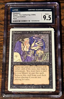 Darkpact CGC 9.5 Mint+ Revised 3rd Edition Rare RL Vintage MTG - Image 1 of 4