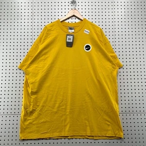 VTG Nike Shirt Mens 2XL Yellow Swoosh Graphic Short Sleeve NEW NWT 27.5x32.5 - Picture 1 of 16