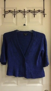 August Silk, Women's size medium sweater, Snap Buttons, Blueish - Picture 1 of 3
