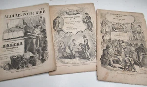 3 N° "ALBUM POUR RIRE" FOLIES PARISIENNES 1840 Illustré NADAR Caricatures - Picture 1 of 5