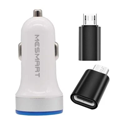 Cargador de pared para coche tipo C hembra a micro USB macho convertidor para Samsung Acer HTC Foto 1 de 4