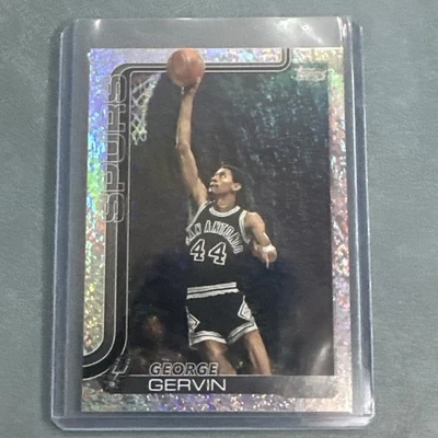 Баскетбольная карточка 2025–26 Topps George Gervin Sand Glitter SP Spurs PWE - Изображение 1 из 2