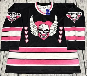 Chalk Line Hart Foundation Hockey Jersey Size Large WWE WWF WCW New - Picture 1 of 8
