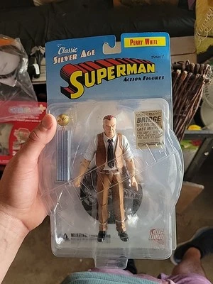 DC Direct Classic Silver Age Superman Series 1 PERRY WHITE Action Figure • NEW  - Image 1 of 2