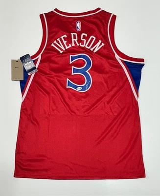 Allen Iverson Signed 76ers Nike Authentic Jersey JSA COA - Image 1 of 3