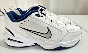Nike Air Monarch IV Herrenschuhe US Größe 11 Weiß Metallic Silber 415445-102 - Bild 1 von 6