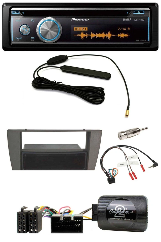 Pioneer CD USB Bluetooth DAB Lenkrad Autoradio für Jaguar X-Type S-Type 2003-200 - Bild 1 von 4