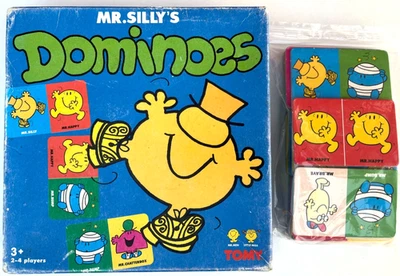 Mr Men Little Miss Collectors - MR SILLY'S DOMINOES rare vintage Tomy Games 1995 - Image 1 of 2