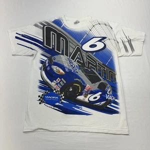 Vintage Y2K Mark Martin #6 Right on Track Viagra All Over Grafik T-Shirt Large - Bild 1 von 18