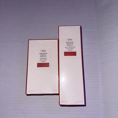Oribe Bright Blonde (DUO)  Shampoo/ Conditioner for Beautiful Color 8.5oz/6.8 - Image 1 of 3