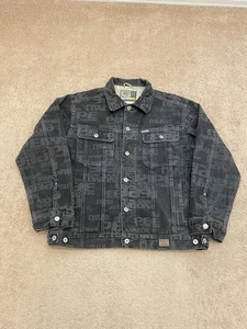 Vintage Y2K PEPE Jeans Black Denim Jacket Size XL Skater Hip Hop - Picture 1 of 7