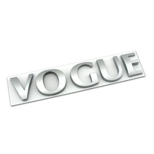 RANGE ROVER VOGUE TAILGATE BADGE Rear Matte Silver Emblem L322 2010-2012 - Picture 1 of 1